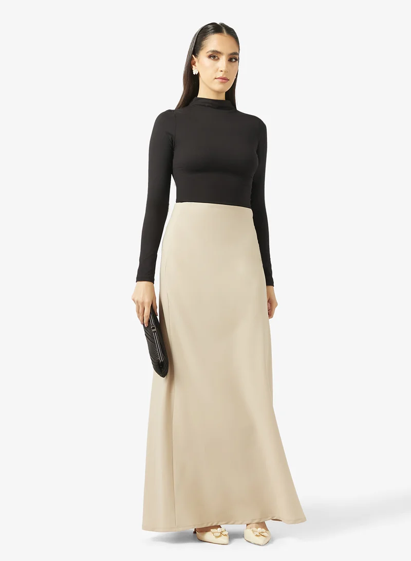 جولدن ابل تنورة ماكسي بخط مستقيم